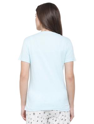 blue cotton regular top - 18179301 - Standard Image - 3