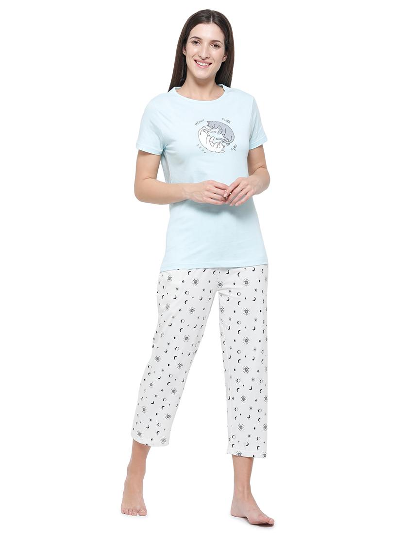 blue cotton regular top - 18179301 - Zoom Image - 4