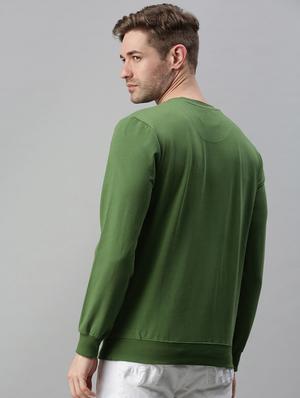 green chest-printed sweatshirt - 18180571 - Standard Image - 4