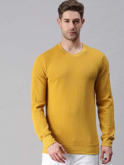 yellow solid sweatshirt - 18180588 - Standard Image - 1