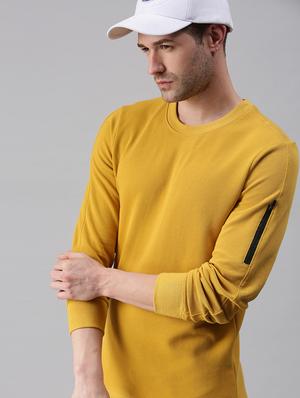 yellow solid sweatshirt - 18180588 - Standard Image - 2