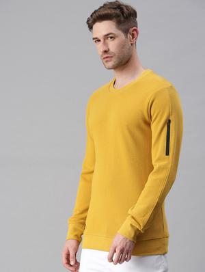yellow solid sweatshirt - 18180588 - Standard Image - 3