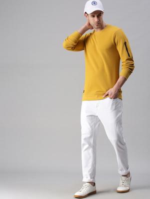 yellow solid sweatshirt - 18180588 - Standard Image - 5