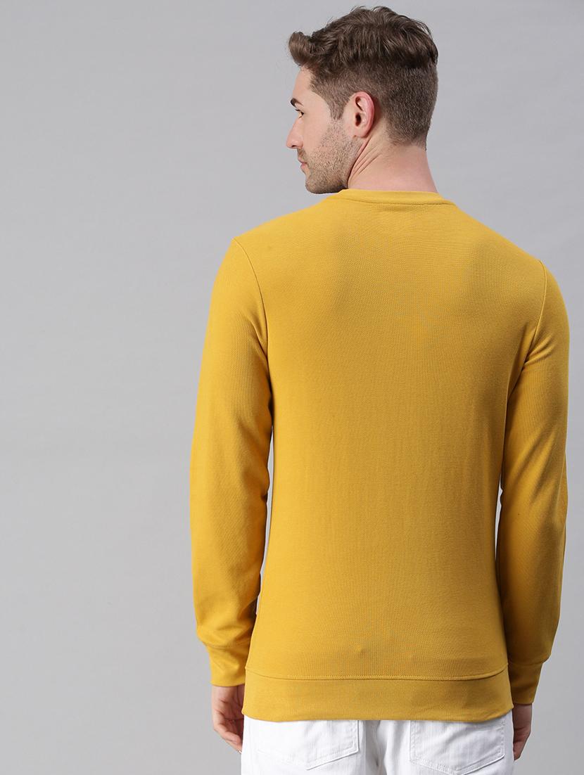 yellow solid sweatshirt - 18180588 - Zoom Image - 4