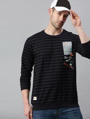 black striped sweatshirt - 18180651 - Standard Image - 2