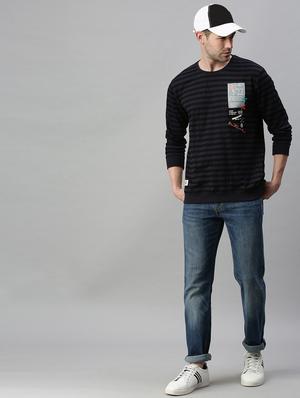 black striped sweatshirt - 18180651 - Standard Image - 5