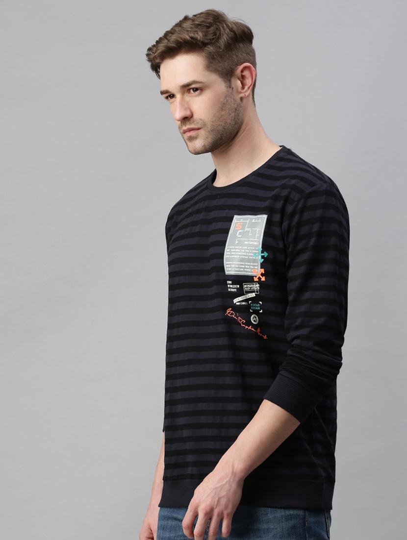 black striped sweatshirt - 18180651 - Zoom Image - 3