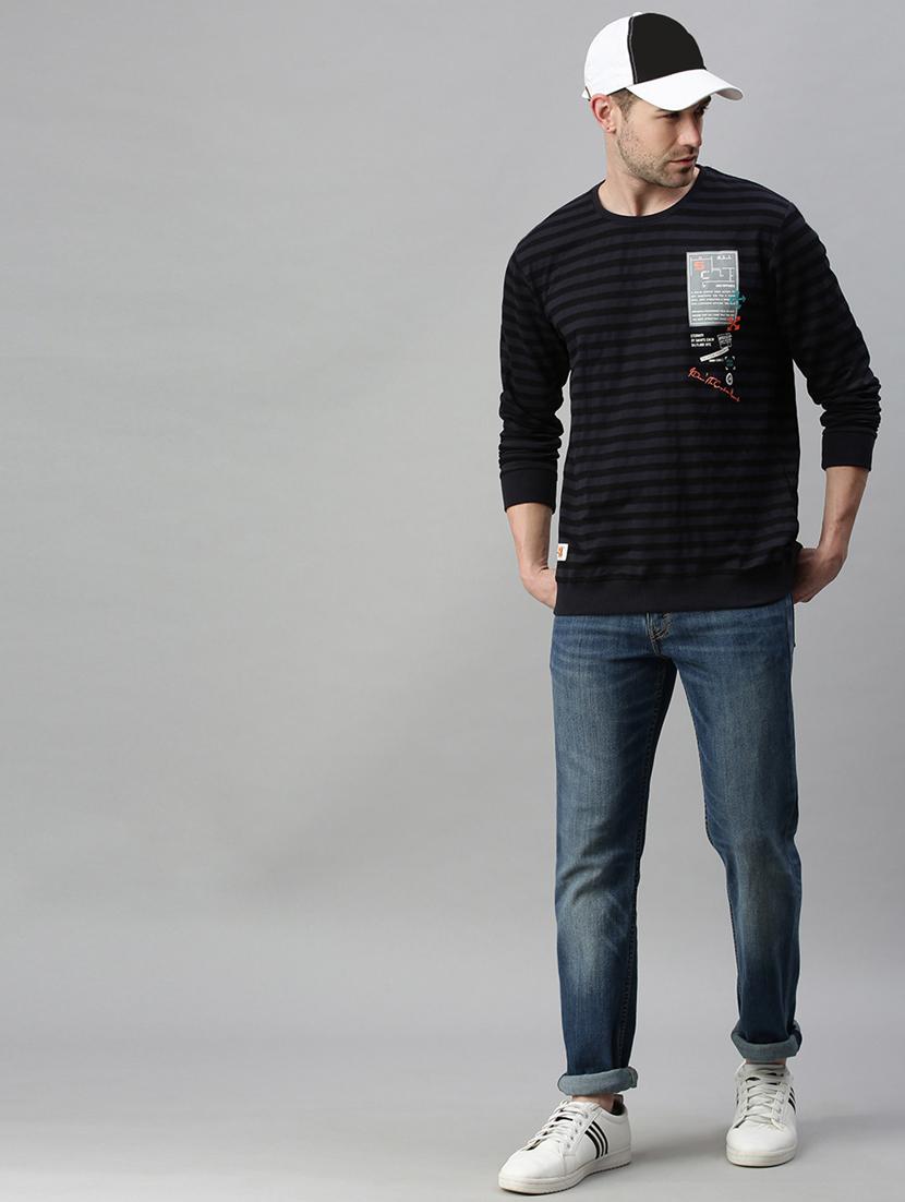 black striped sweatshirt - 18180651 - Zoom Image - 5