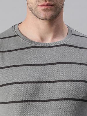 grey striped sweatshirt - 18180674 - Standard Image - 6