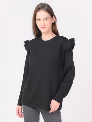 frill detail solid top - 18181311 - Standard Image - 2