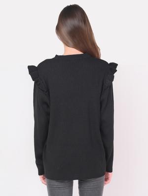 frill detail solid top - 18181311 - Standard Image - 3