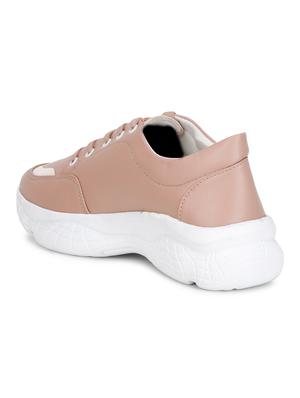 pink patent leather laceup sneakers - 18181411 - Standard Image - 3