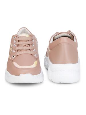 pink patent leather laceup sneakers - 18181411 - Standard Image - 4