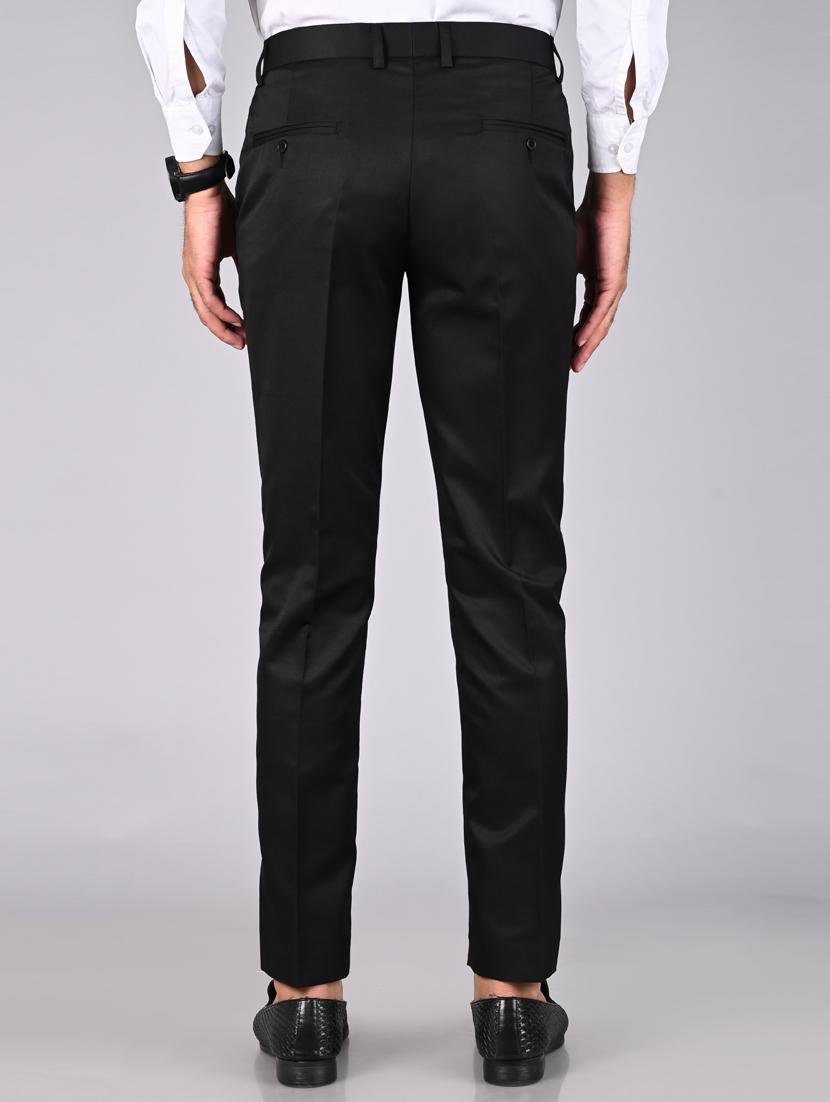 black solid formal trouser - 18182076 - Zoom Image - 2