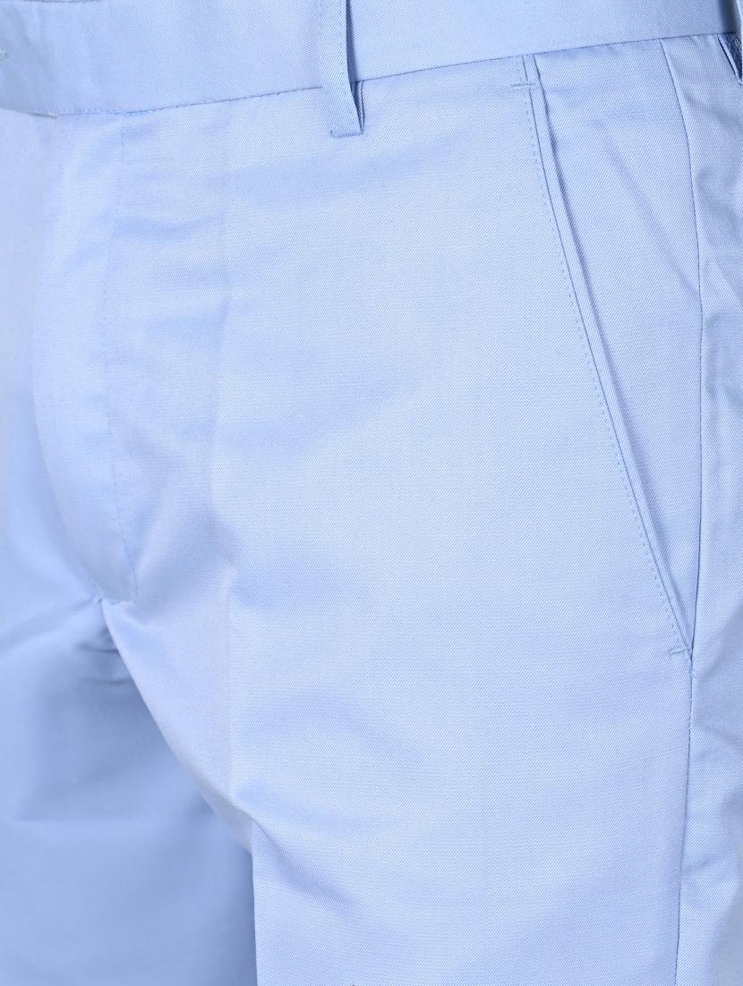 light blue solid formal trouser - 18182087 - Zoom Image - 5