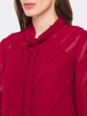red self design regular top - 18182405 - Standard Image - 5