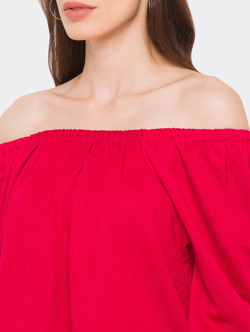 red solid regular top - 18182407 - Zoom Image - 5