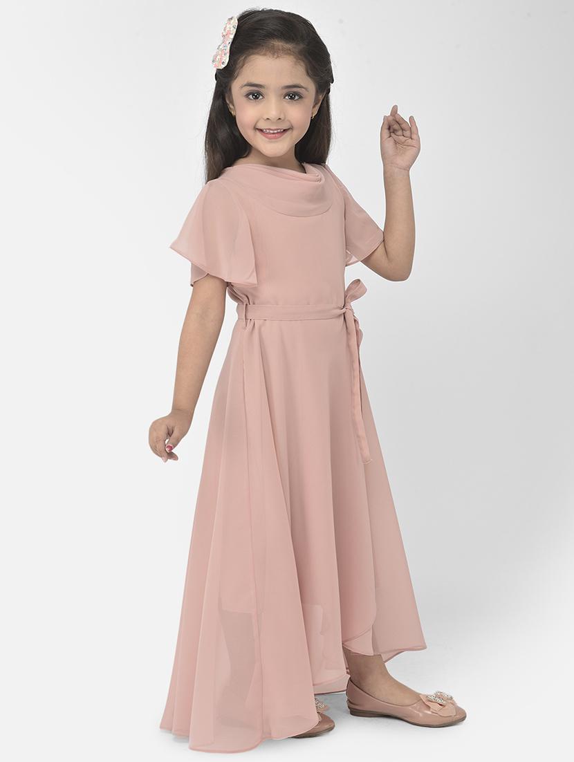 pink solid party gown - 18182997 - Zoom Image - 2