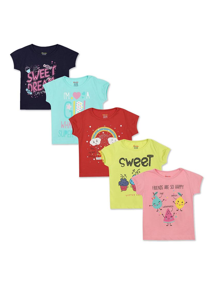 set of 5 pcs printed regular tee - 18183425 - Zoom Image - 1
