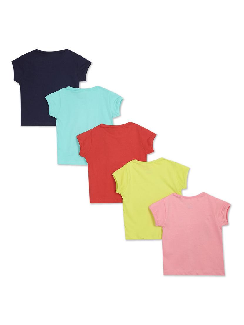 set of 5 pcs printed regular tee - 18183425 - Zoom Image - 2