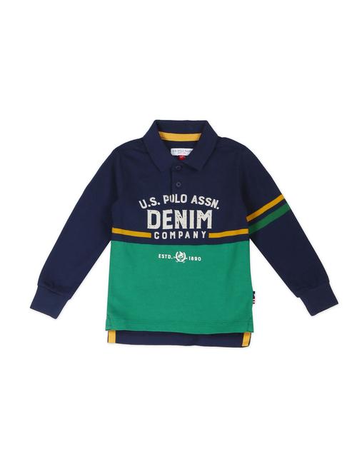 polo neck printed t-shirt - 18183574 - Standard Image - 1