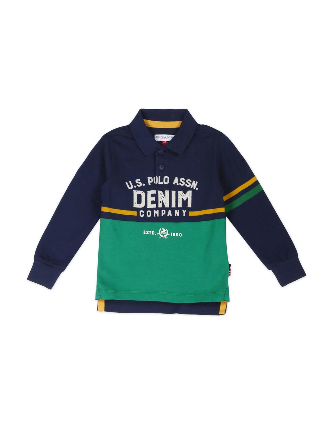 polo neck printed t-shirt - 18183574 - Zoom Image - 1