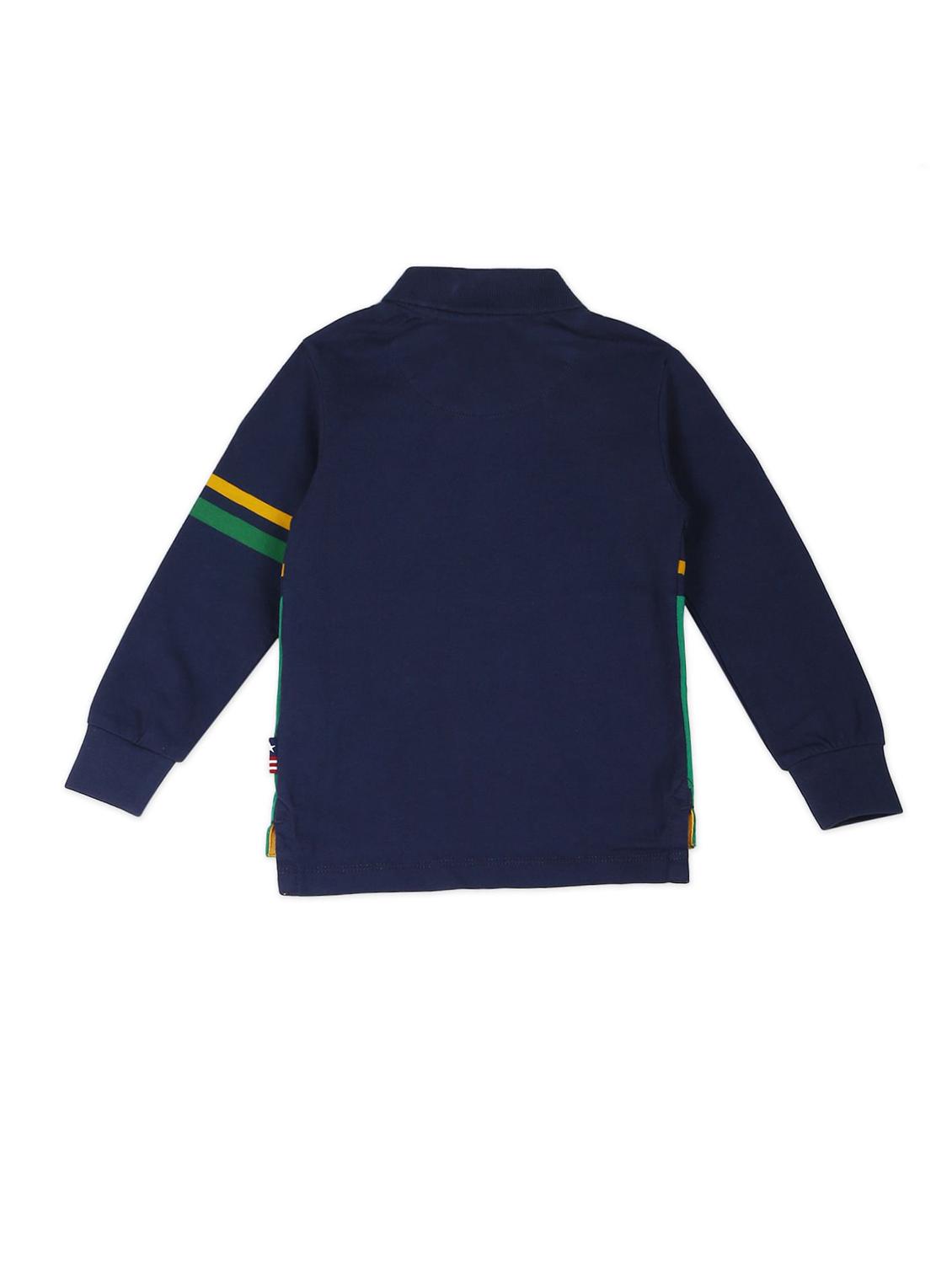 polo neck printed t-shirt - 18183574 - Zoom Image - 2