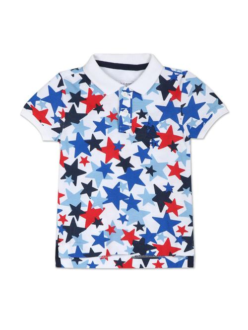 polo neck printed t-shirt - 18183580 - Standard Image - 1