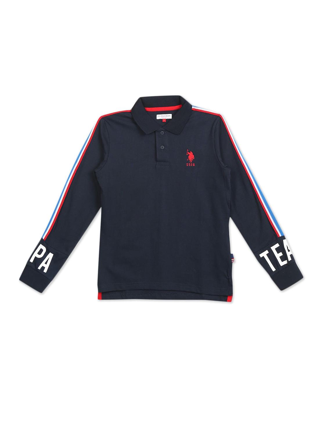 polo neck printed t-shirt - 18183584 - Zoom Image - 1