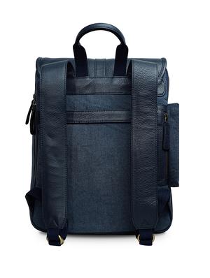 blue leather regular backpack - 18184085 - Standard Image - 2