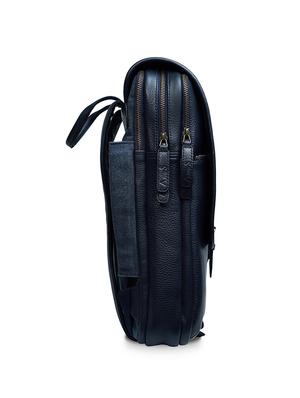 blue leather regular backpack - 18184085 - Standard Image - 6