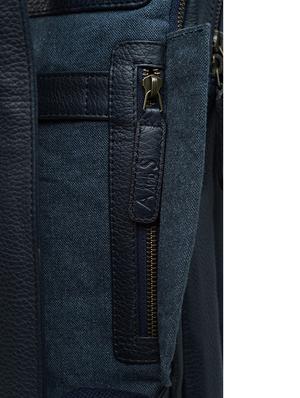 blue leather regular backpack - 18184085 - Standard Image - 8