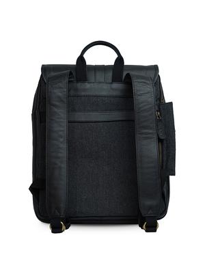 black leather regular backpack - 18184105 - Standard Image - 2