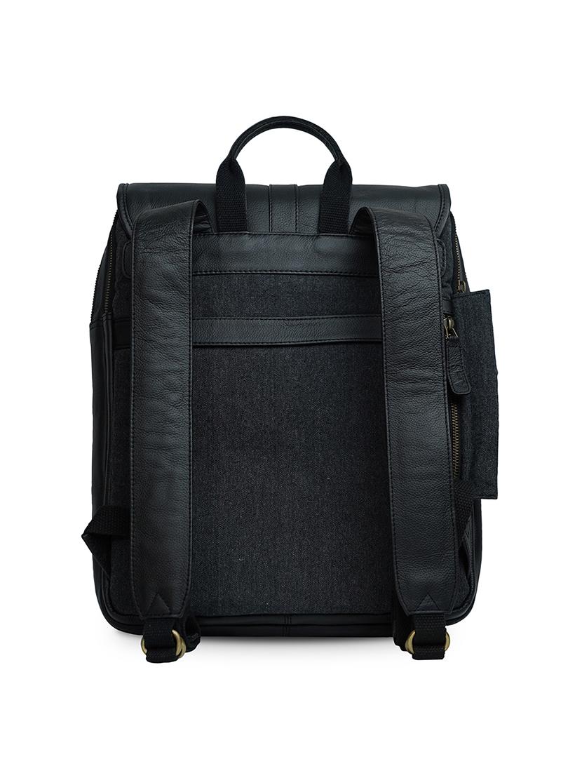 black leather regular backpack - 18184105 - Zoom Image - 2