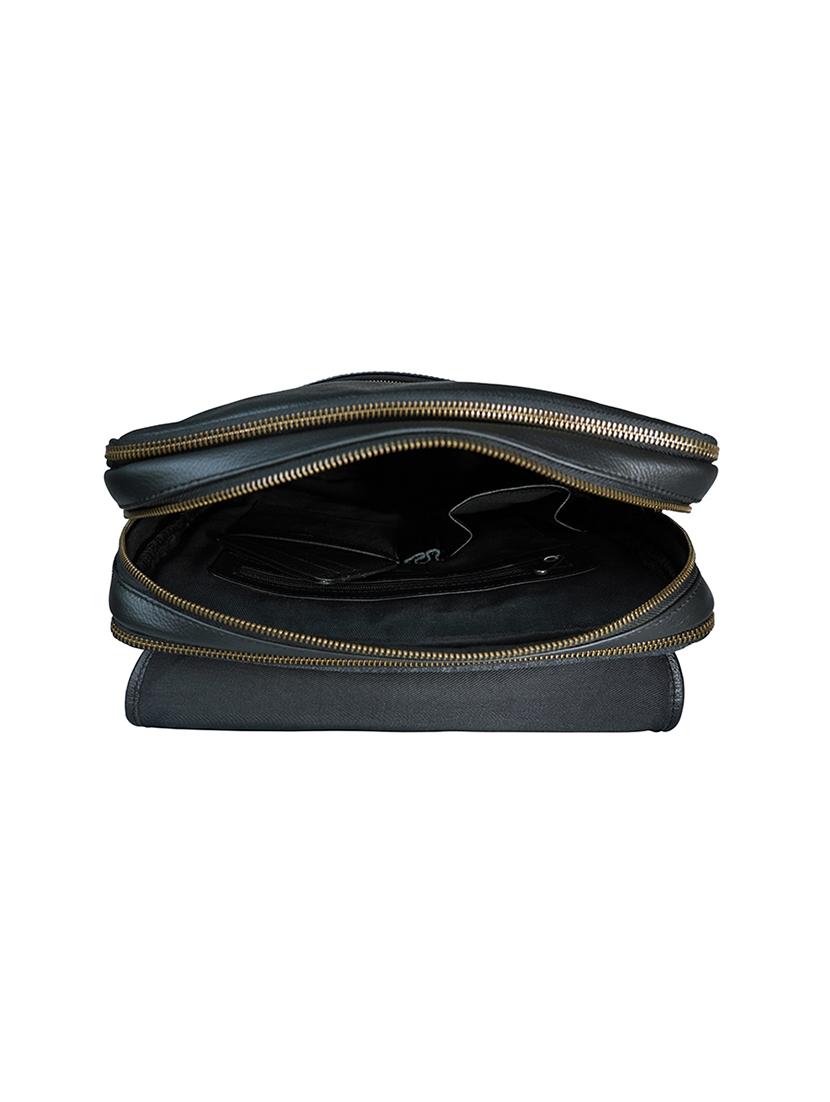 black leather regular backpack - 18184105 - Zoom Image - 3