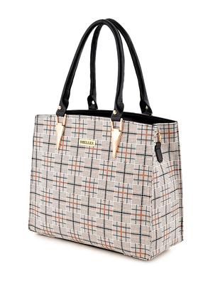 brown leatherette (pu) regular handbag - 18184130 - Standard Image - 4