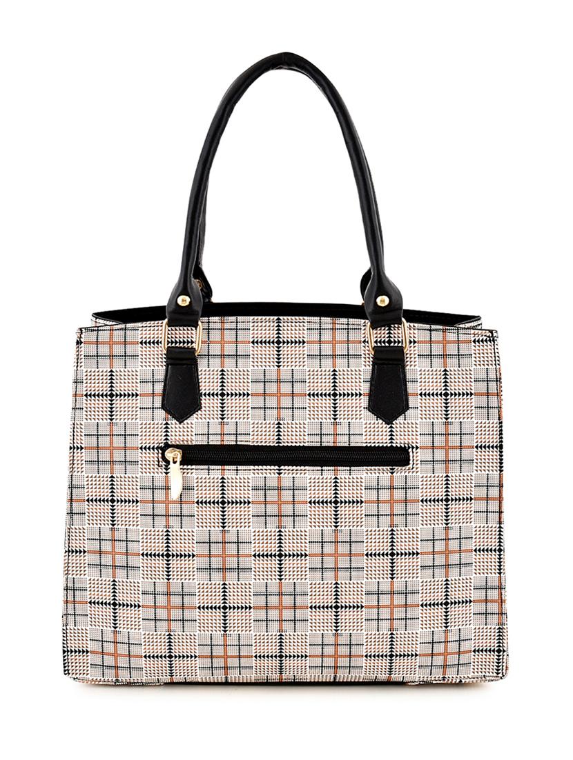 brown leatherette (pu) regular handbag - 18184130 - Zoom Image - 2