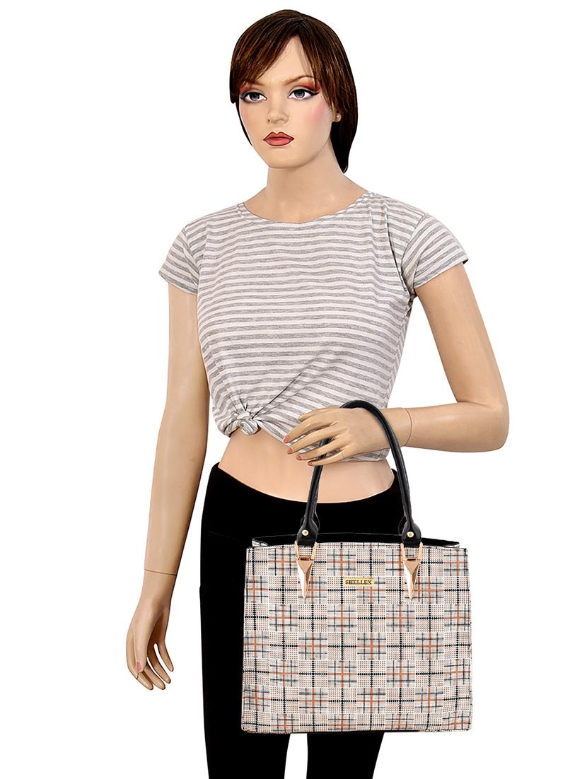 brown leatherette (pu) regular handbag - 18184130 - Zoom Image - 5