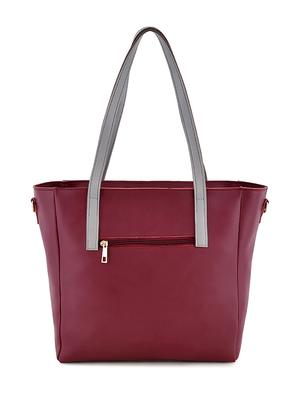 wine leatherette (pu) combo handbag - 18184189 - Standard Image - 2