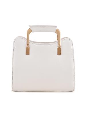 white polyester regular handbag - 18184498 - Standard Image - 2