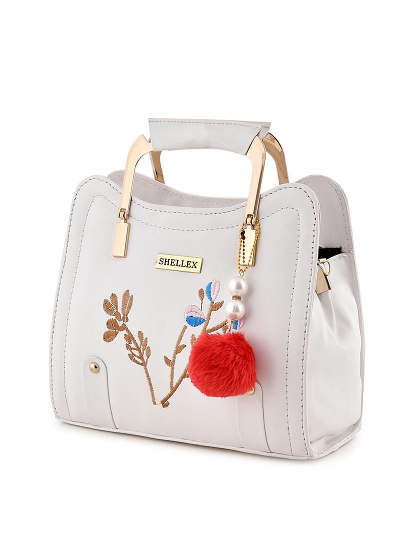 white polyester regular handbag - 18184498 - Zoom Image - 4