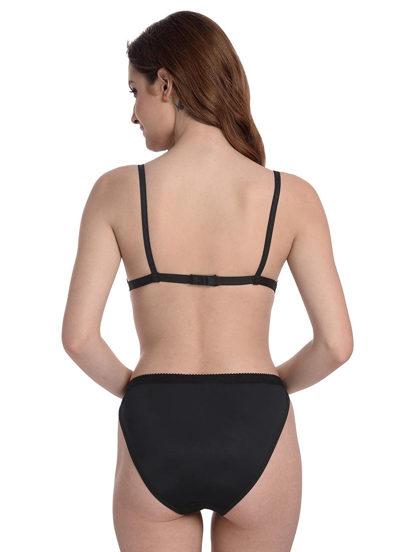 black laced bras and panty set - 18184820 - Zoom Image - 3