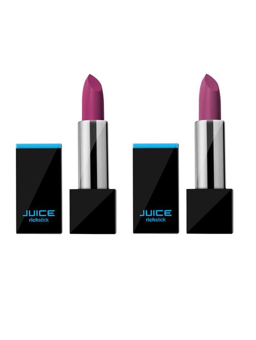 juice richstick (lipstick) pack of 2 enduringberry m-6/missmauve m-98 waterproof & long lasting 4gm each - 18185449 - Standard Image - 1