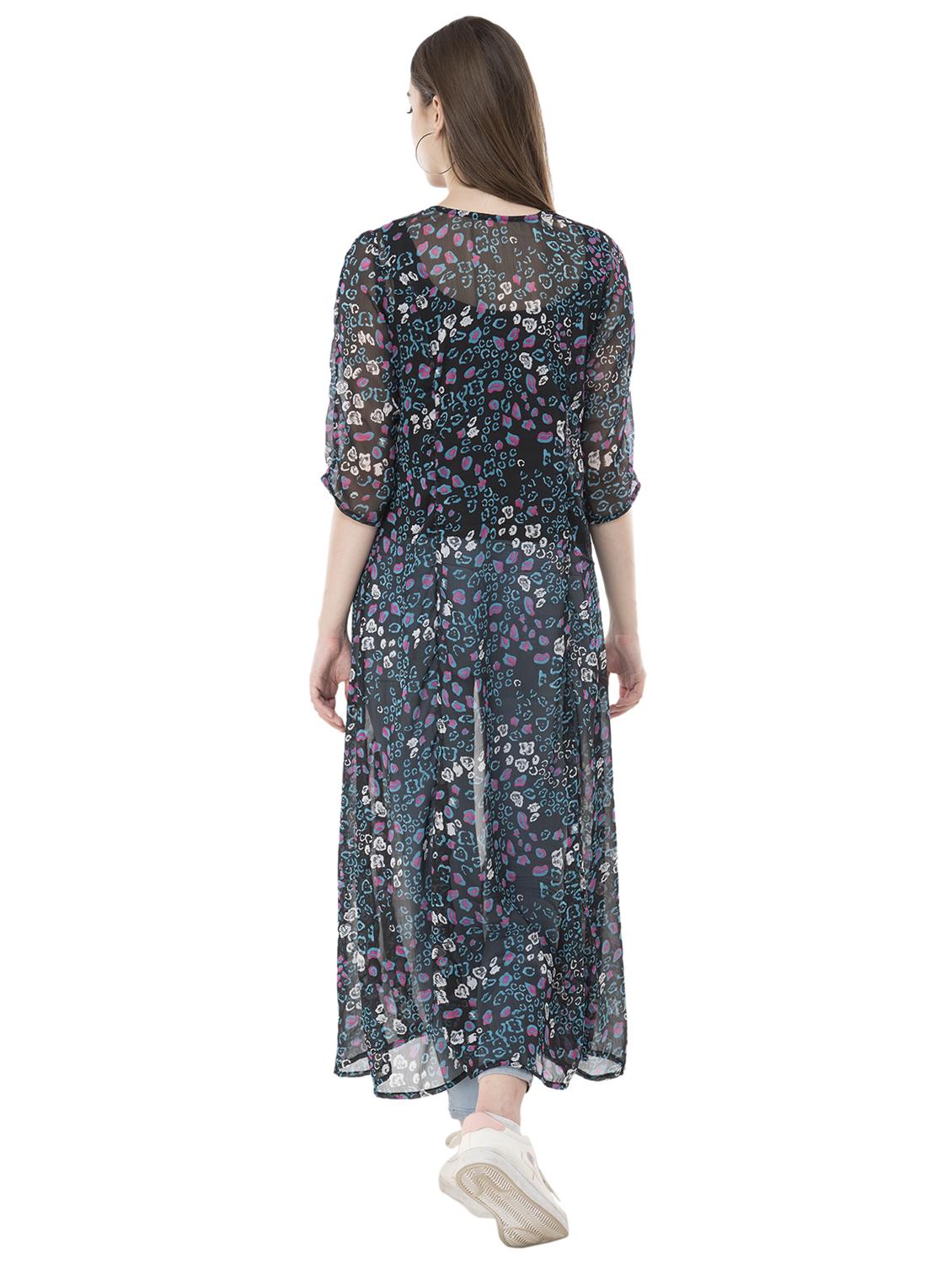 black printed regular shrug - 18187087 - Zoom Image - 3