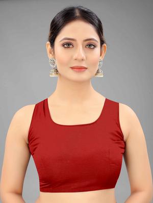 red art silk banarasi saree with blouse - 18187187 - Standard Image - 5