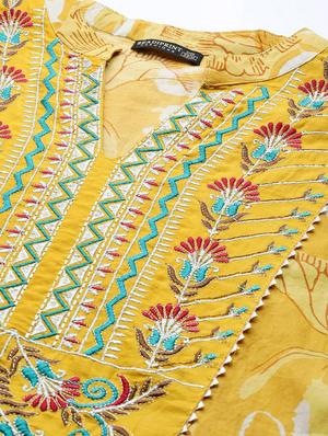 printed anarkali kurta - 18187244 - Standard Image - 4