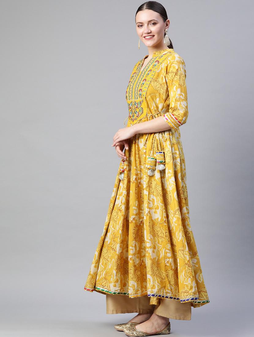 printed anarkali kurta - 18187244 - Zoom Image - 2