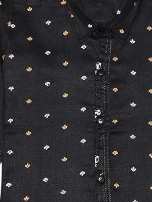 black printed shirt - 18187377 - Standard Image - 3