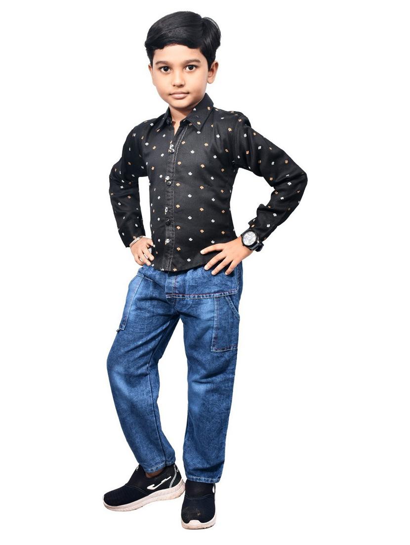 black printed shirt - 18187377 - Zoom Image - 2