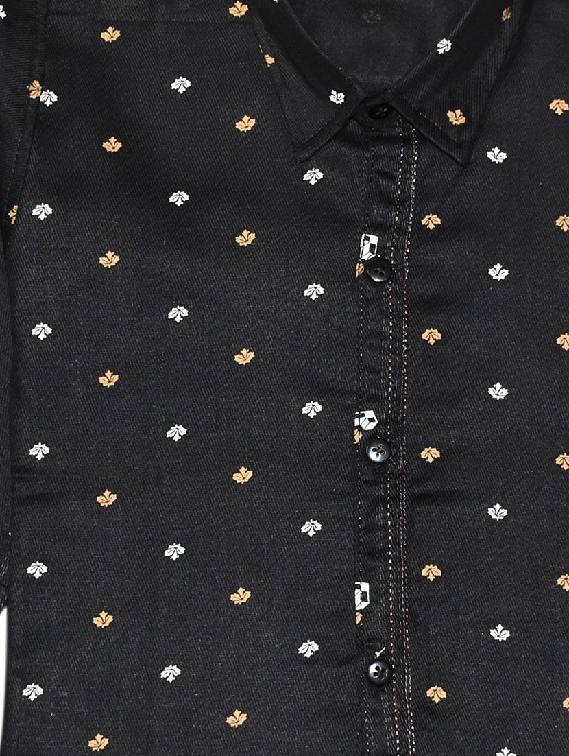 black printed shirt - 18187377 - Zoom Image - 3